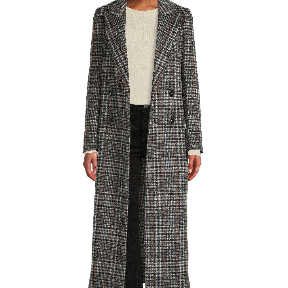 Antonio Melani Leslie Plaid Coat